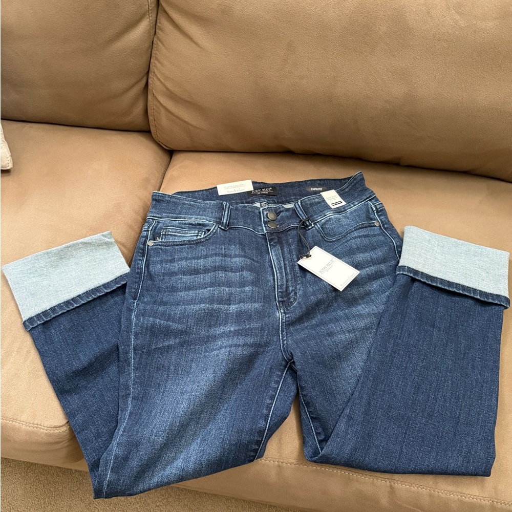 Judy Blue Double Take High Rise Capris NWT